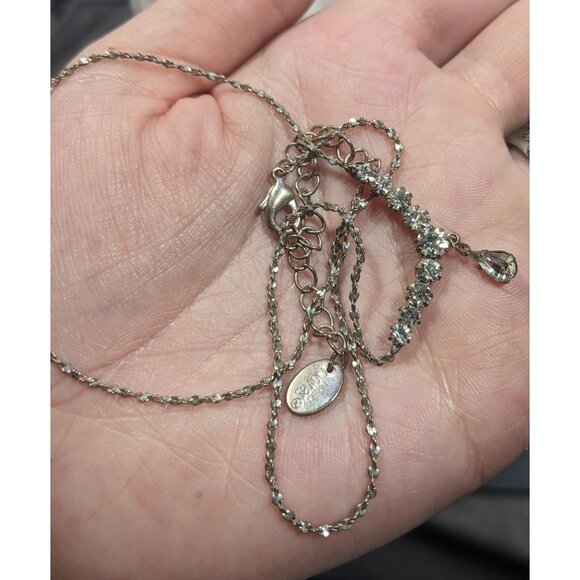 Claires Y2K Rhinestone Glam Prom Necklace - Picture 3 of 5